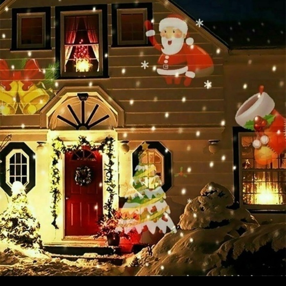 1pc LED Projector Lamp, 16 Halloween Christmas Patterns, Laser US plug - Picture 3 of 6